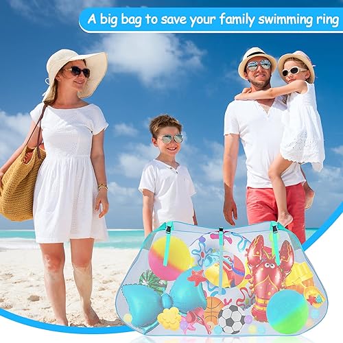 Miniatura 5 de Bolsa de almacenamiento para piscina, juguetes de piscina, bolsa de red grande para colgar, accesorios de piscina, organizador de juguetes para