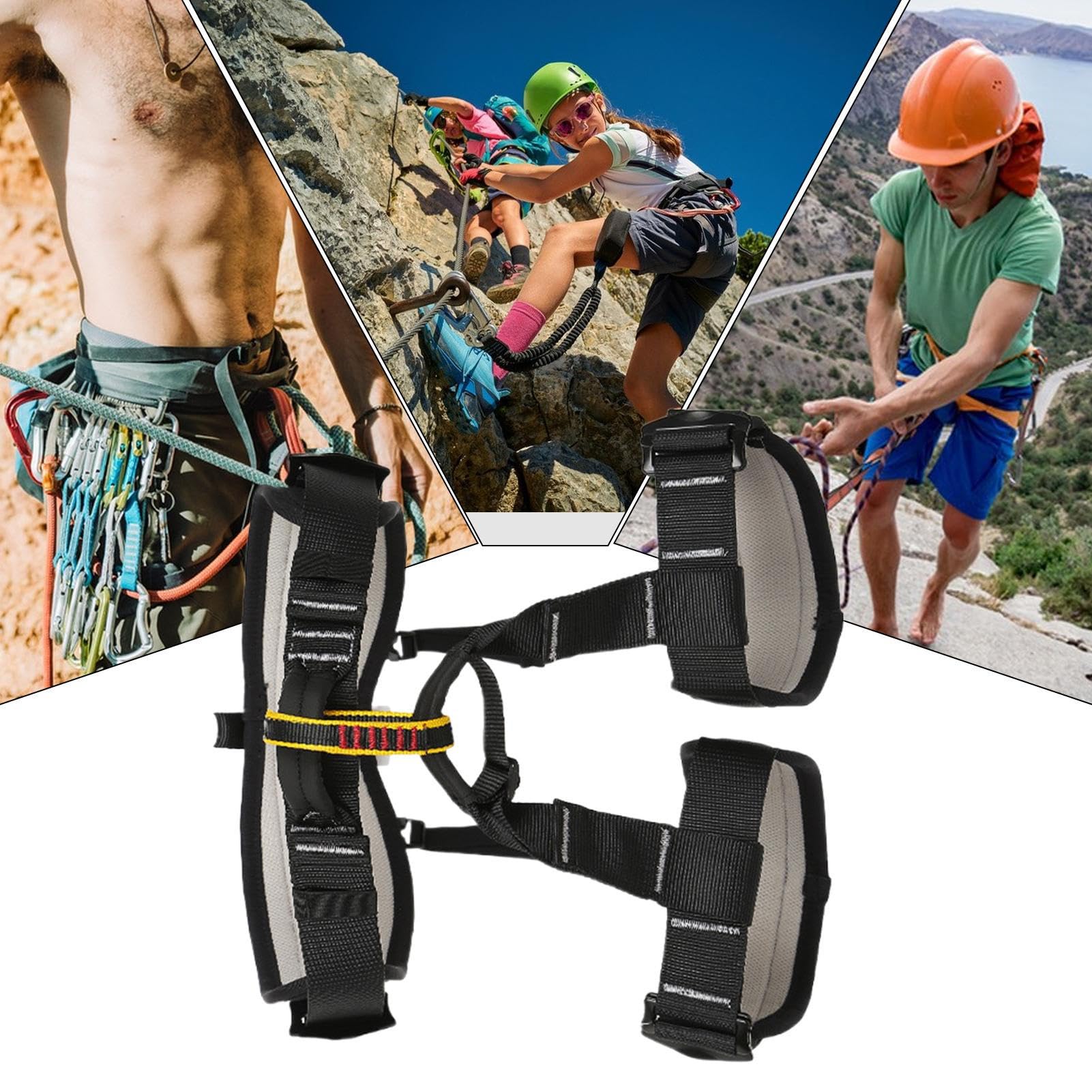 Arnés de poda protección para escalada, anticaída, alpinismo | Arnés anticaída ajustable para camping, astillero, techo, caza, rescate, recordatorio, interior, exterior