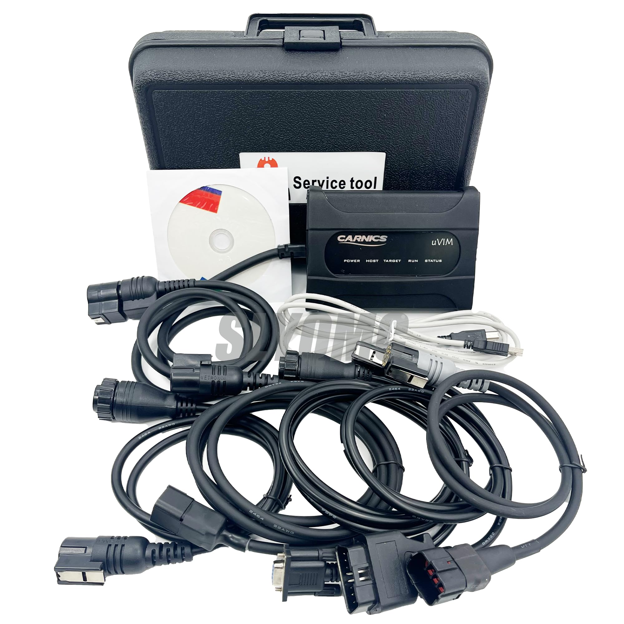 for DOOSAN uvim DMS-5 Scanner Kit Diesel Engine Heavy Duty Communication Interface Forklift Excavator Loader Diagnostic Tool with 2025 Software (6PIN Cable+DOOSAN Tool)