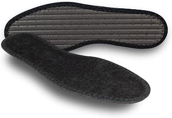 Pedag Summer | Terry Cotton Sockless Insoles | Barefoot Inserts | Handmade in Germany | Absorbs Sweat & Controls Odor | Wear Without Socks | Washable | US Women 8/ Men 5/ EU 38 | Black | 1 Pair