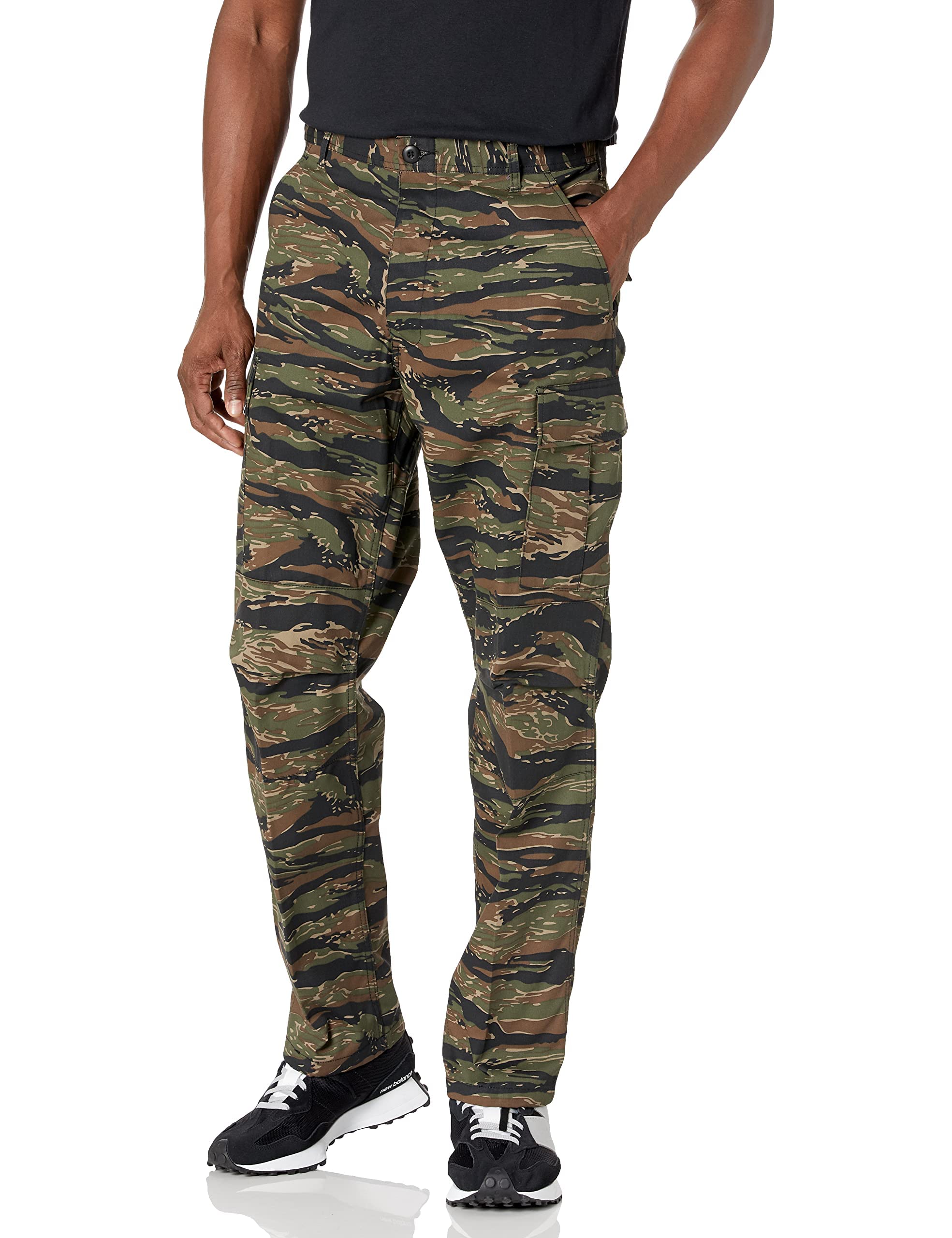 BACKBONE Mens Military Army Airborne Trooper Vintage Cargo Pants Trousers