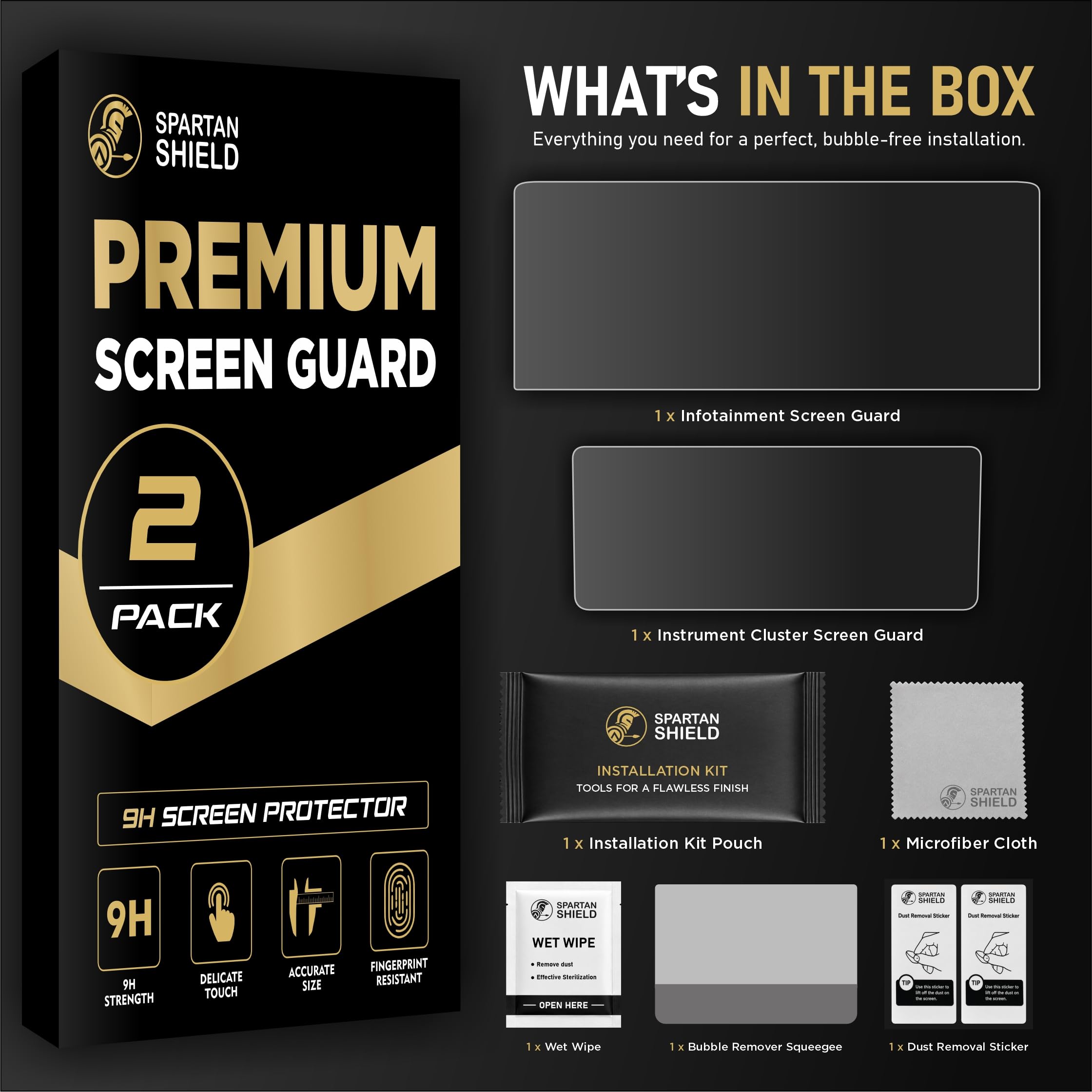 Spartan Shield [2 PACK] Screen Guard for MAHINDRA SCORPIO N 2026 FACELIFT || 12.3 Inch Infotianment Touchscreen + Instrument Cluster Protector || Z8S, Z8, Z8T & Z8L Models || Car Display Accessories [Not Tempered Glass] (Scoprio N [12" Info+Speedo] 2026) — Amazon image 7