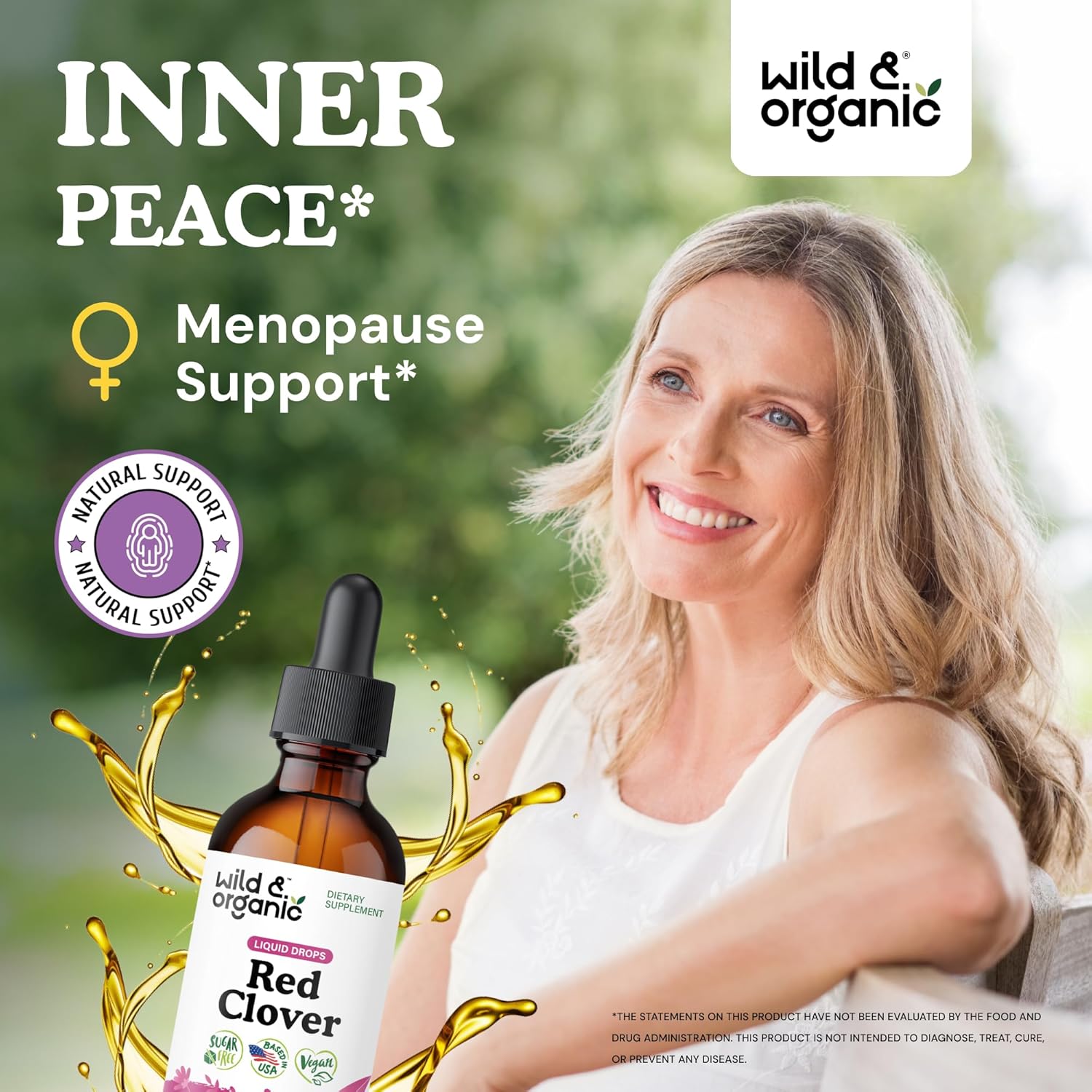 Wild & Organic Dong Quai Tincture 2 fl oz & Red Clover Tincture 2 fl oz
