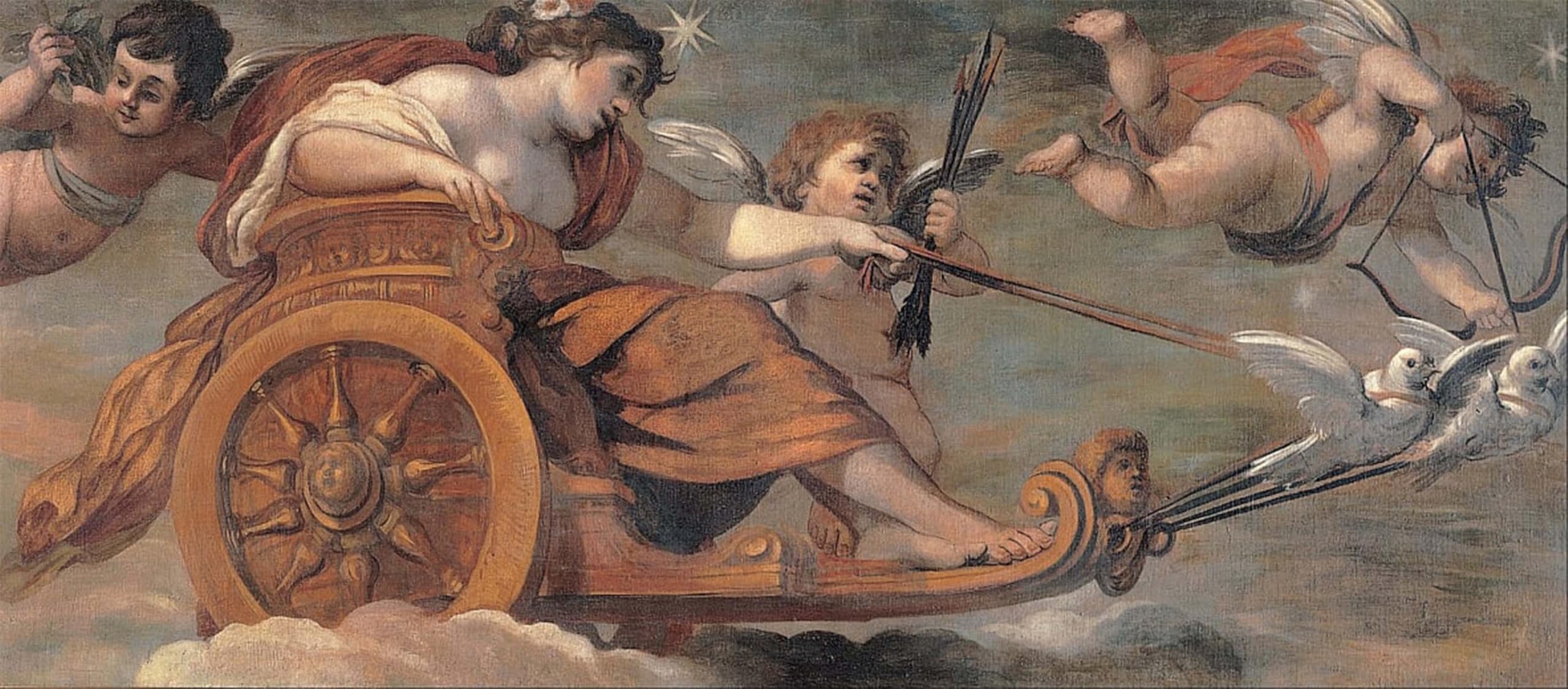 ARTXLXXBN Famous Art Print Poster Vintage Wall Art Chariot of Venus by Pietro Da Cortona Canvas Art Poster for Home Decor 60x90cm