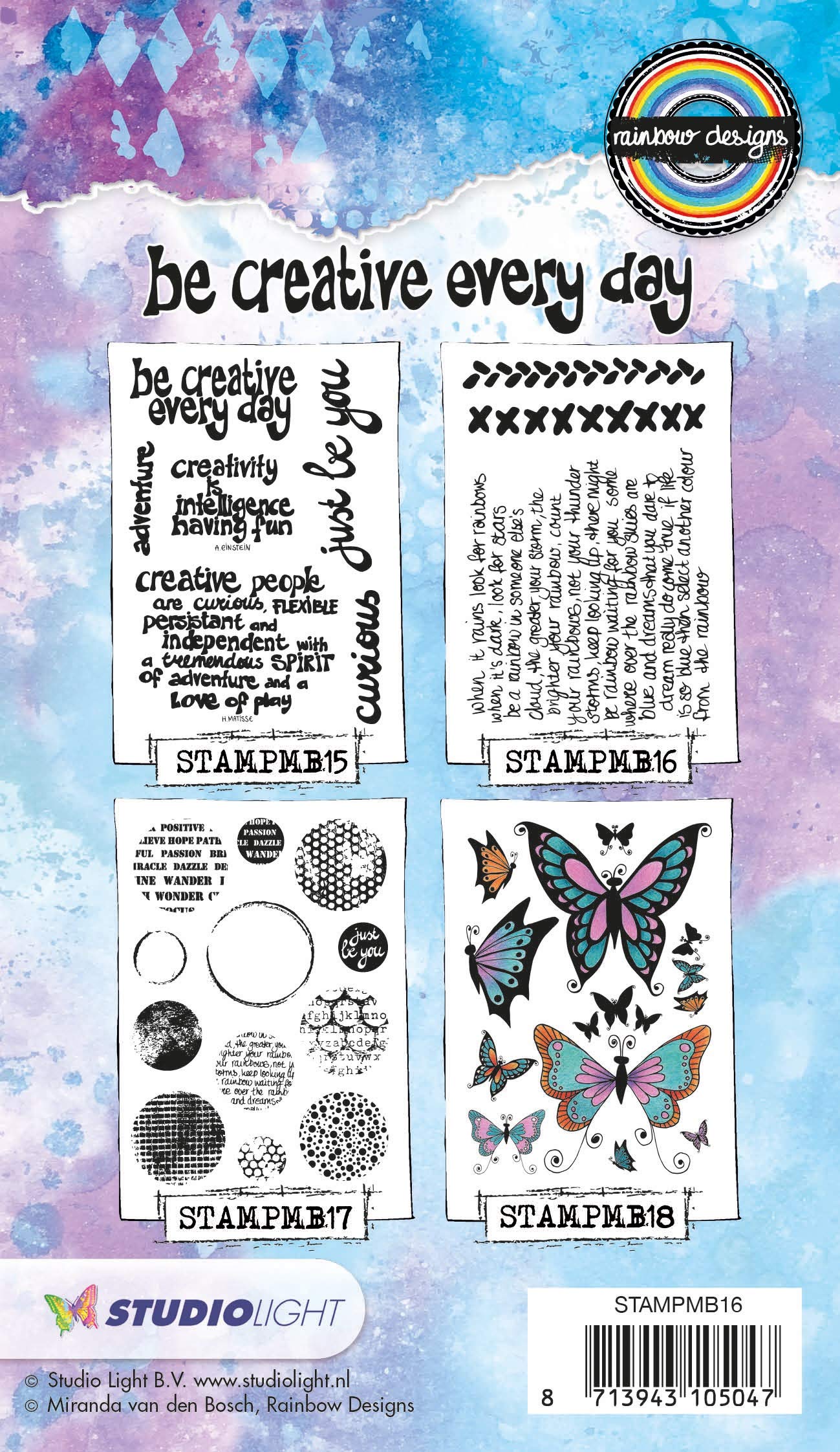 Stamp A6 - Rainbow Designs Signature Collection Nr. 16