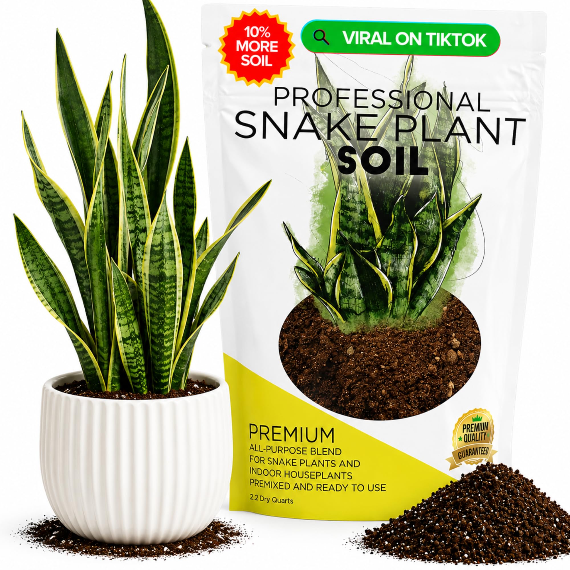 Leaves & Soul Snake Plant Potting Soil