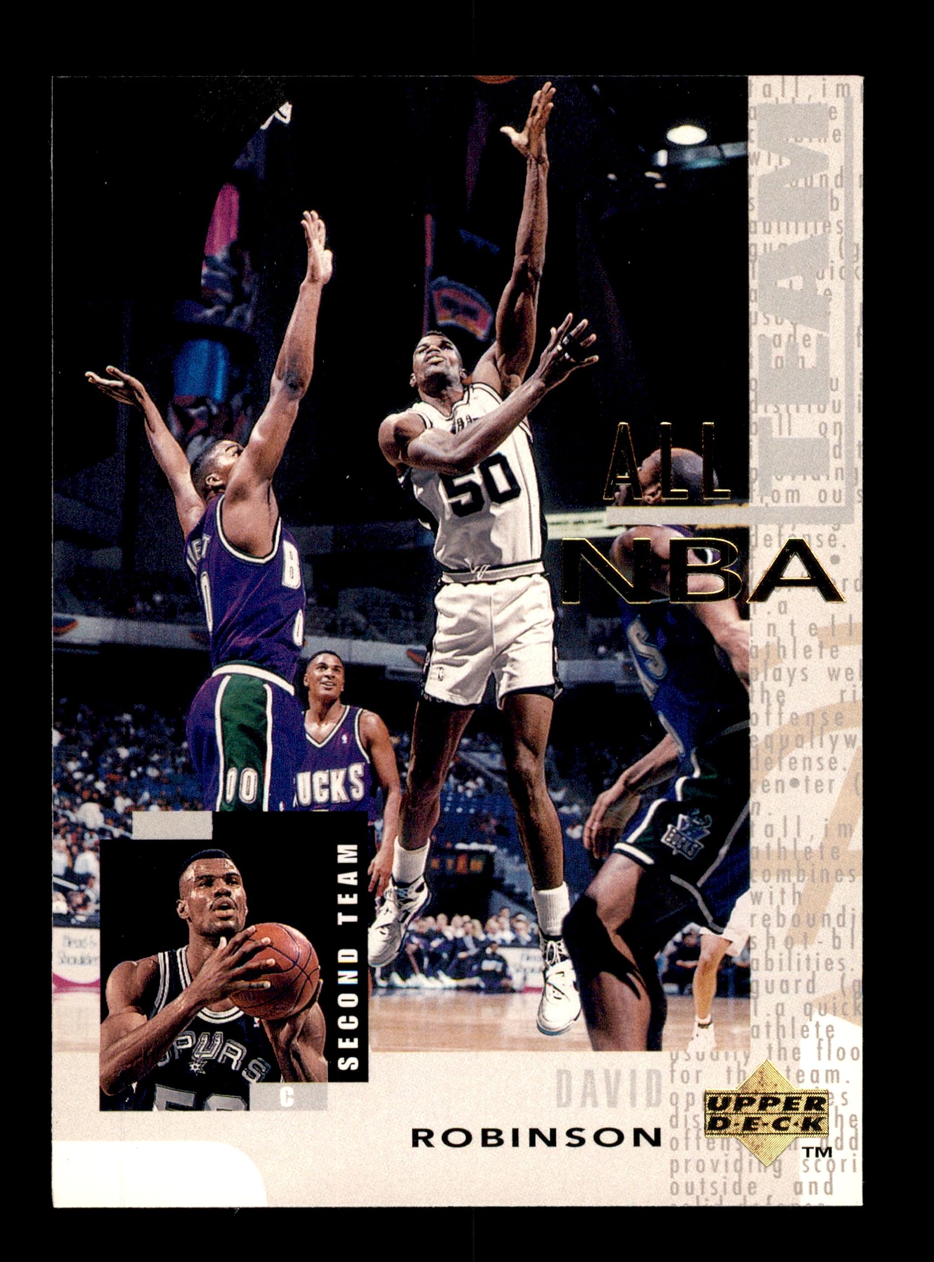 Amazon.com: 1994 Upper Deck # 18 All-NBA Team David Robinson San