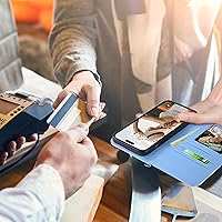 Vista 7 de ULAK Funda tipo cartera compatible con iPhone 15 Pro Max con soporte para tarjetas, diseño de piel sintética con función atril [bloqueo RFID]