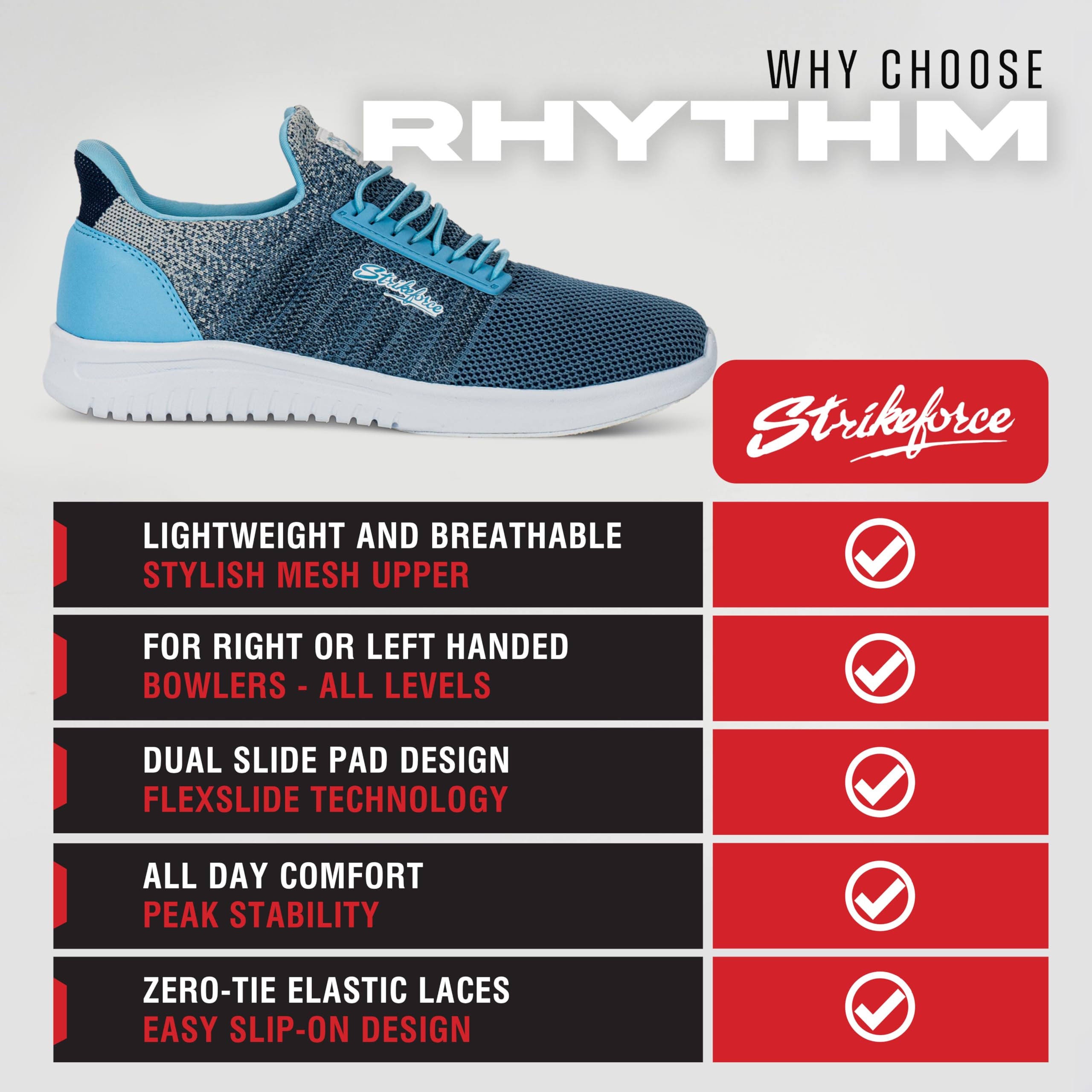 KR Strikeforce Rhythm Damen Athletic Bowlingschuh