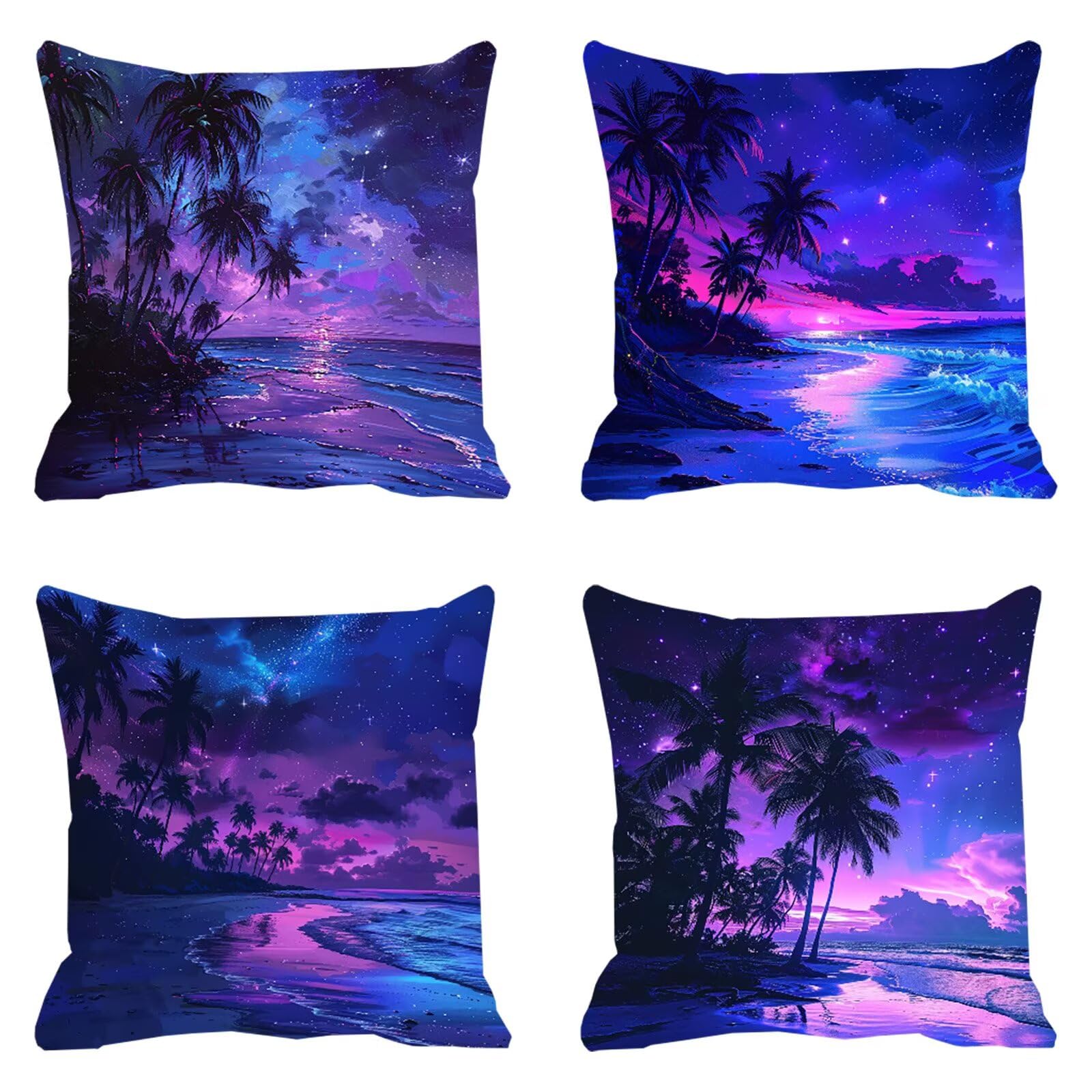 Housse coussin extérieur imperméable violette 50x50 pour votre salon de jardin