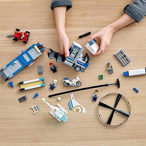 Miniatura 5 de LEGO City Police Helicopter Chase 60244 Juguete de policía, juego de construcción genial para niños (317 piezas)