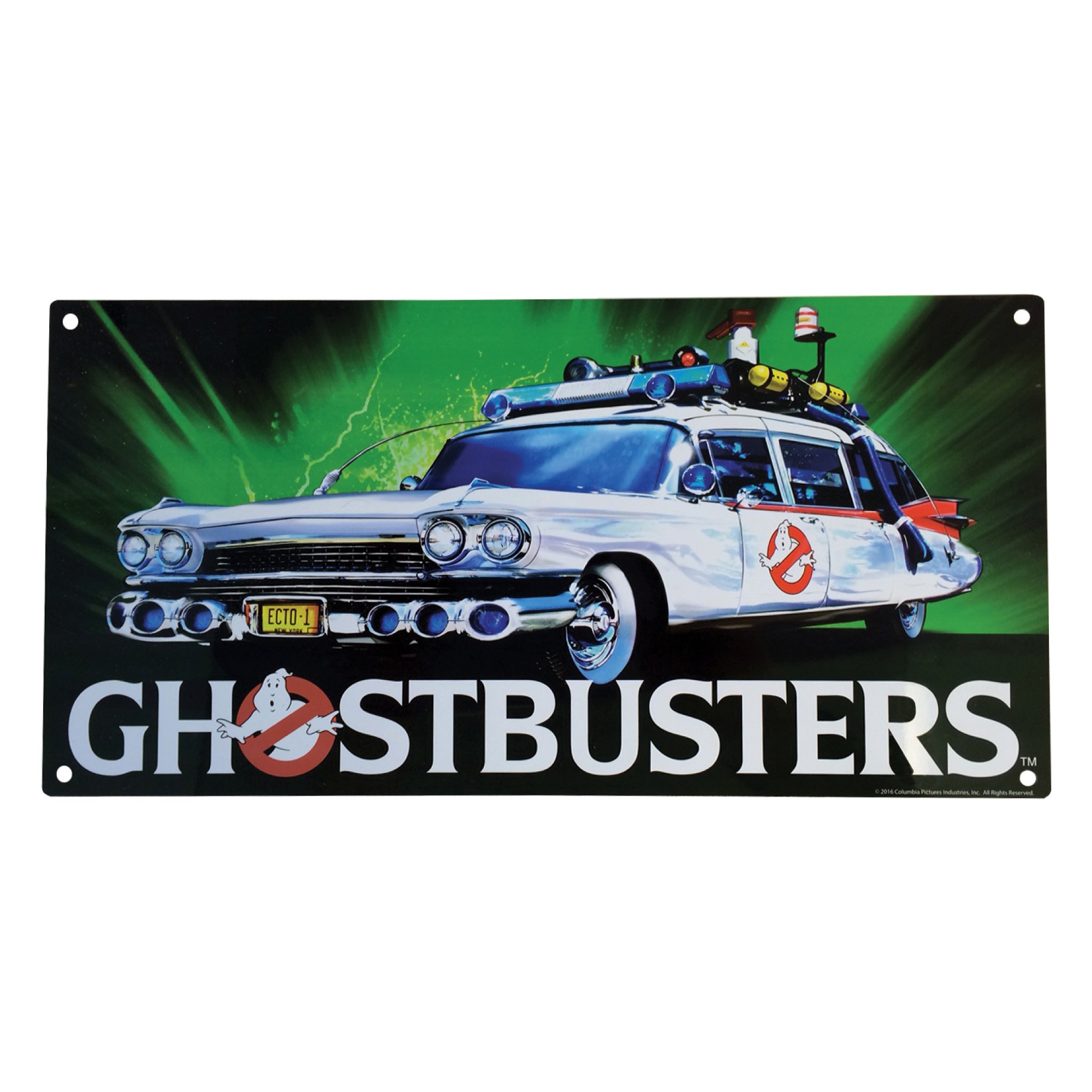 Factory EntertainmentGhostbusters Ecto-1 Metal Sign, 10", Multicolor