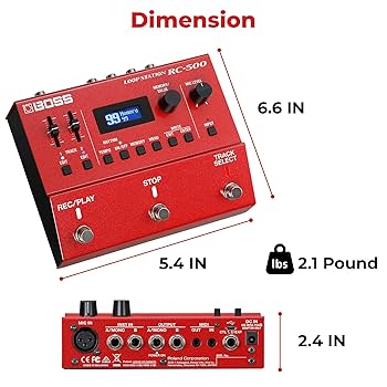 BOSS ループステーション RC-500 Amazon.com: Boss RC-500 Loop Station Bundle with Gearlux
