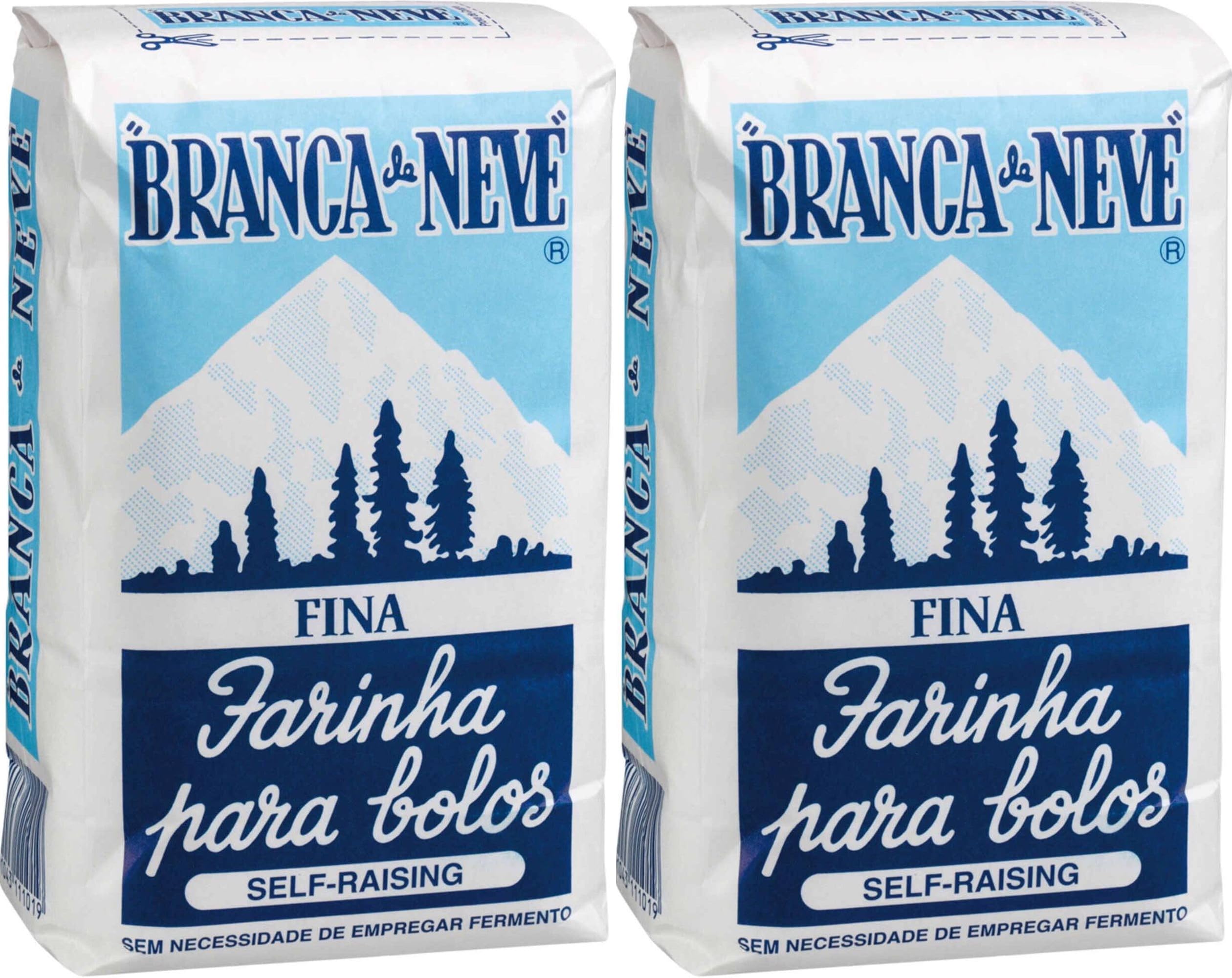 Exclusive Portuguese Fine Snow White Self-Raising Flour/Farinha Branca de Neve Fina - 1kg - Pack of 2