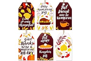Delightful Designs for Your Thanksgiving Feast: HOWAF Thanksgiving Name Tags
