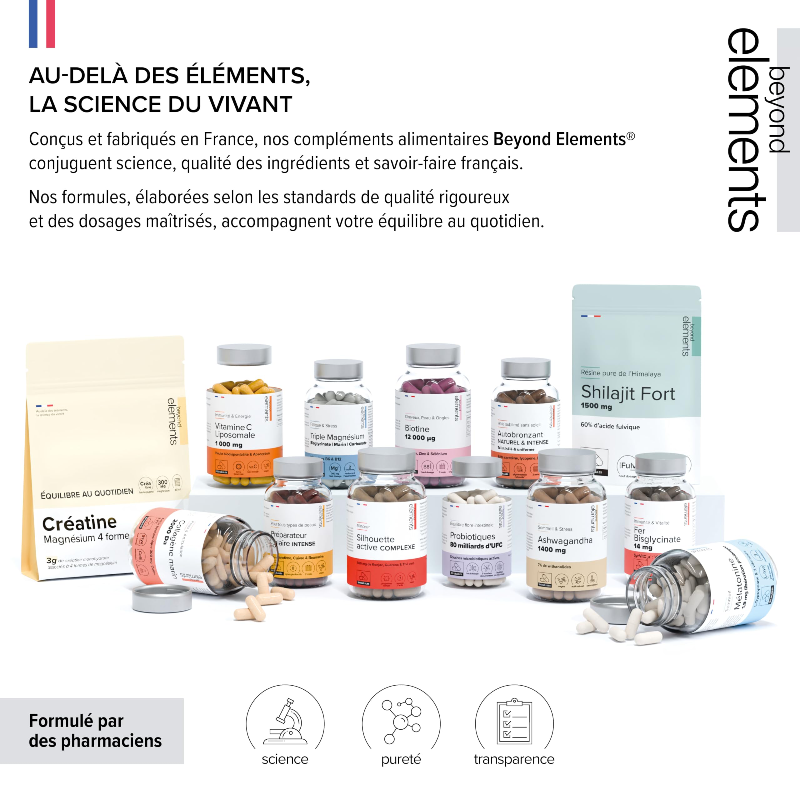 Shilajit Pur d’Himalaya Haut Dosage 1500mg – 60% Acides Fulviques – Complément Alimentaire Énergie, Vitalité – Vegan, sans Lactose, sans Gluten – Cure 3 Mois – 90 Gélules Végétales – Beyond Elements