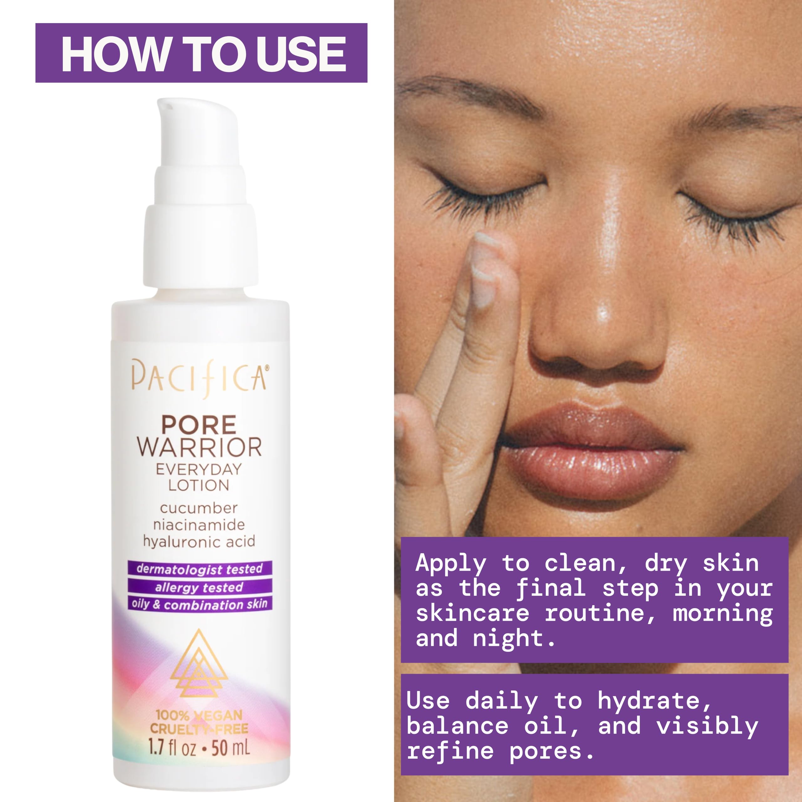 Snapklik.com : Pacifica Pore Warrior Everyday Face Lotion Acne Fighting ...