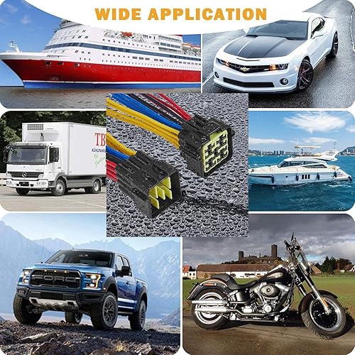 Miniatura 8 de Conector de cable eléctrico de 2 pines, enchufe impermeable macho hembra de 16 AWG, enchufe de desconexión rápida, adecuado para automóvil, camión,