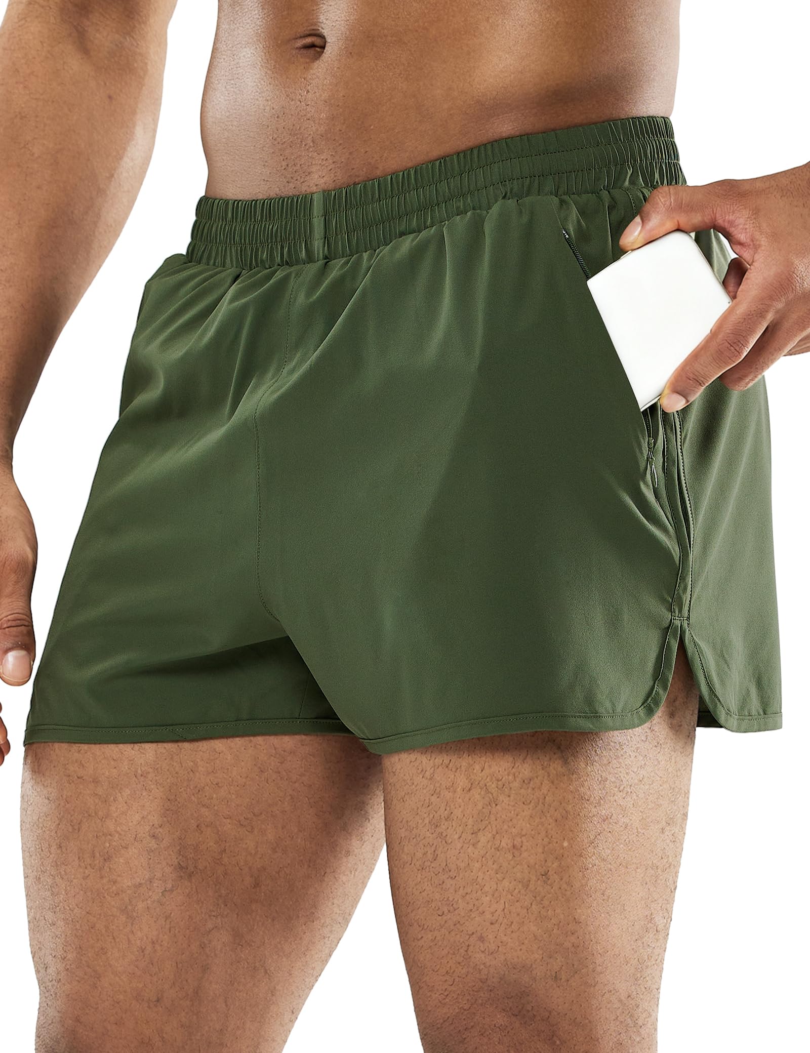 MIER Men's 3 Inch Quick Dry Running Shorts