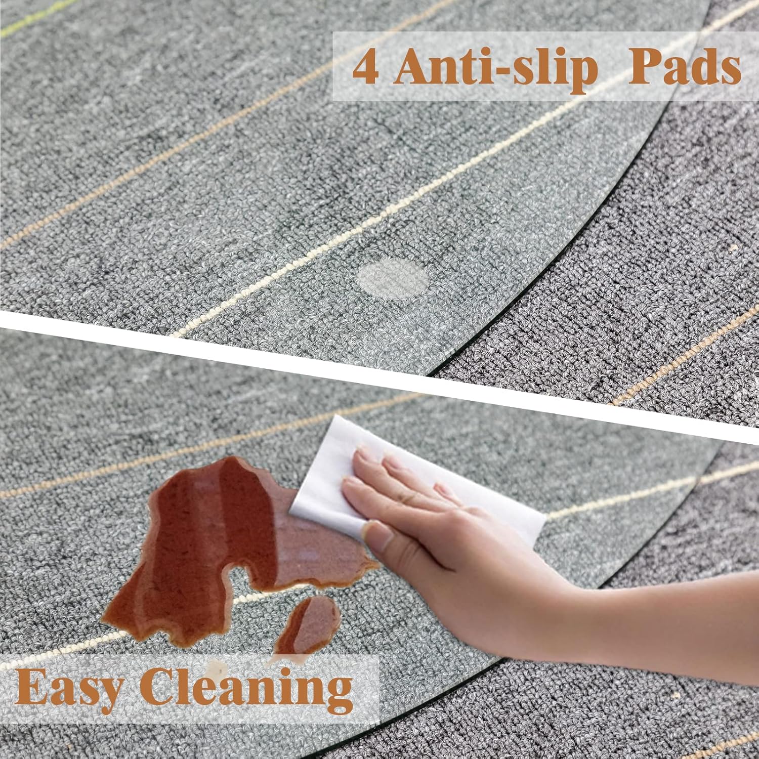 Natsukage Office Chair Mat 36" Round x 1/4" Thick Tempered Glass Carpet Chair Mats Desk Chair Mat for Carpet or Hardwood Floor Computer Chair Mat Floor Protector(Transparent) : Office Products