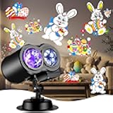 Brighter Easter Lights Projector,2026 Upgrade Holiday Projectors with 19HD Slides (Ocean Wave & Patterns), Weatherproof Christmas,Halloween Projector,Easter Decorations for Light Show