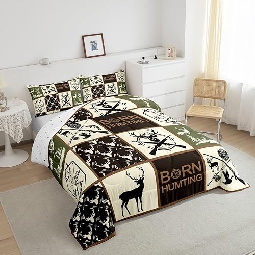 Miniatura 85 de Castle Fairy Juego de edredón con bandera estadounidense, tamaño King, ropa de cama de animales de pastor alemán para niñas y adolescentes, juego