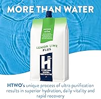 Vista 3 de HTWO Plus Agua de hidrógeno molecular con electrolitos, sabor a limón y lima, sin azúcar, paquete de 6 paquetes de 16.9 onzas, paquetes