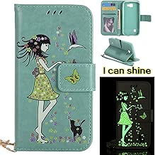 BONROY LG K3 Flip Cover LG K3 Leather Case Luminous Girl and Cat Embossed Pattern Premium PU Leather Wallet Book Style Protective Case with Card Cash Slots Wrist Strap For LG K3 Edge - green BONROY LG K3 Flip Cover LG K3 Leather Case Luminous Girl and Cat Embossed Pattern Premium PU Leather Wallet Book Style Protective Case with Card Cash Slots Wrist Strap For LG K3 Edge - green