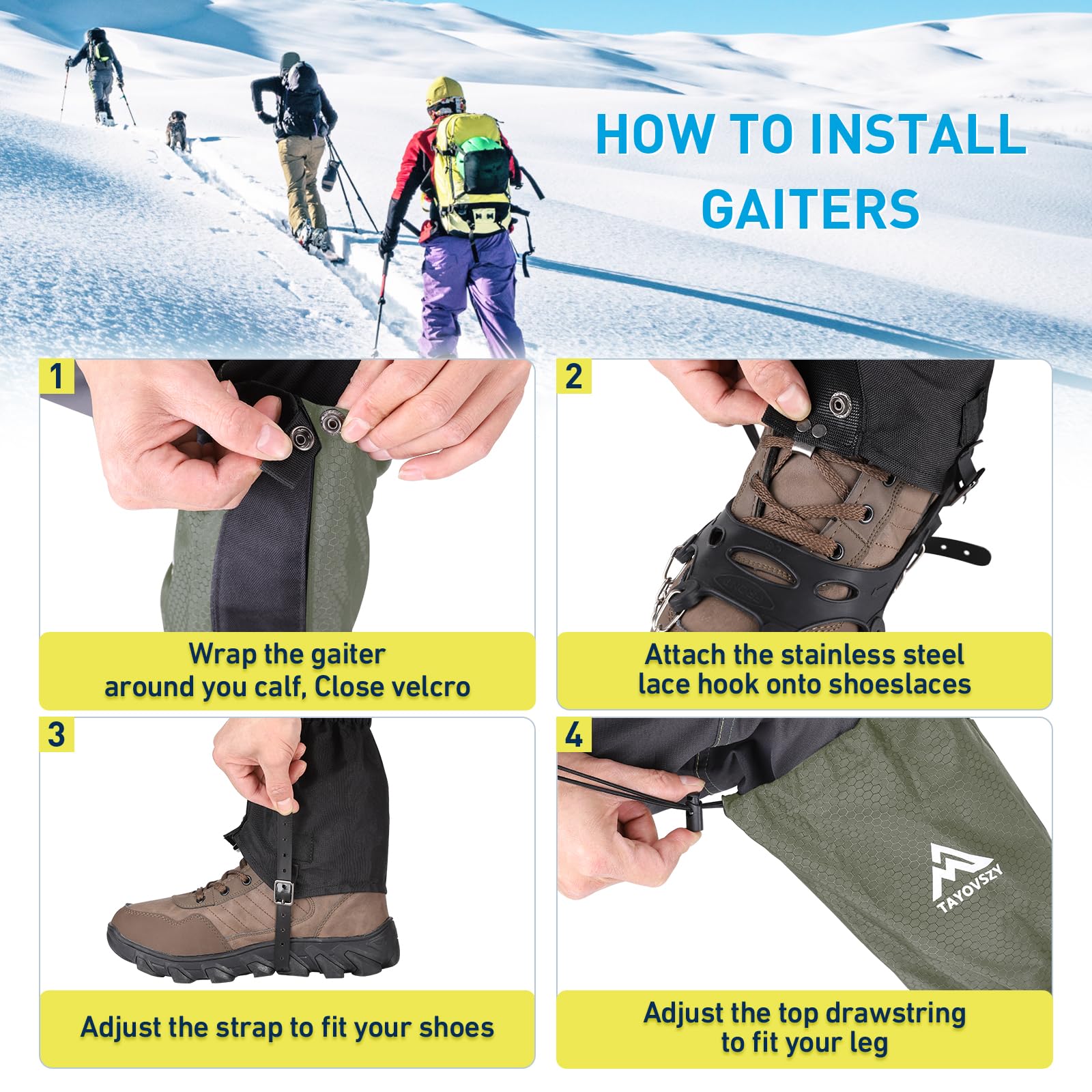 Outdoor Research Rocky Mountain Low Gaiters : Guêtres simples