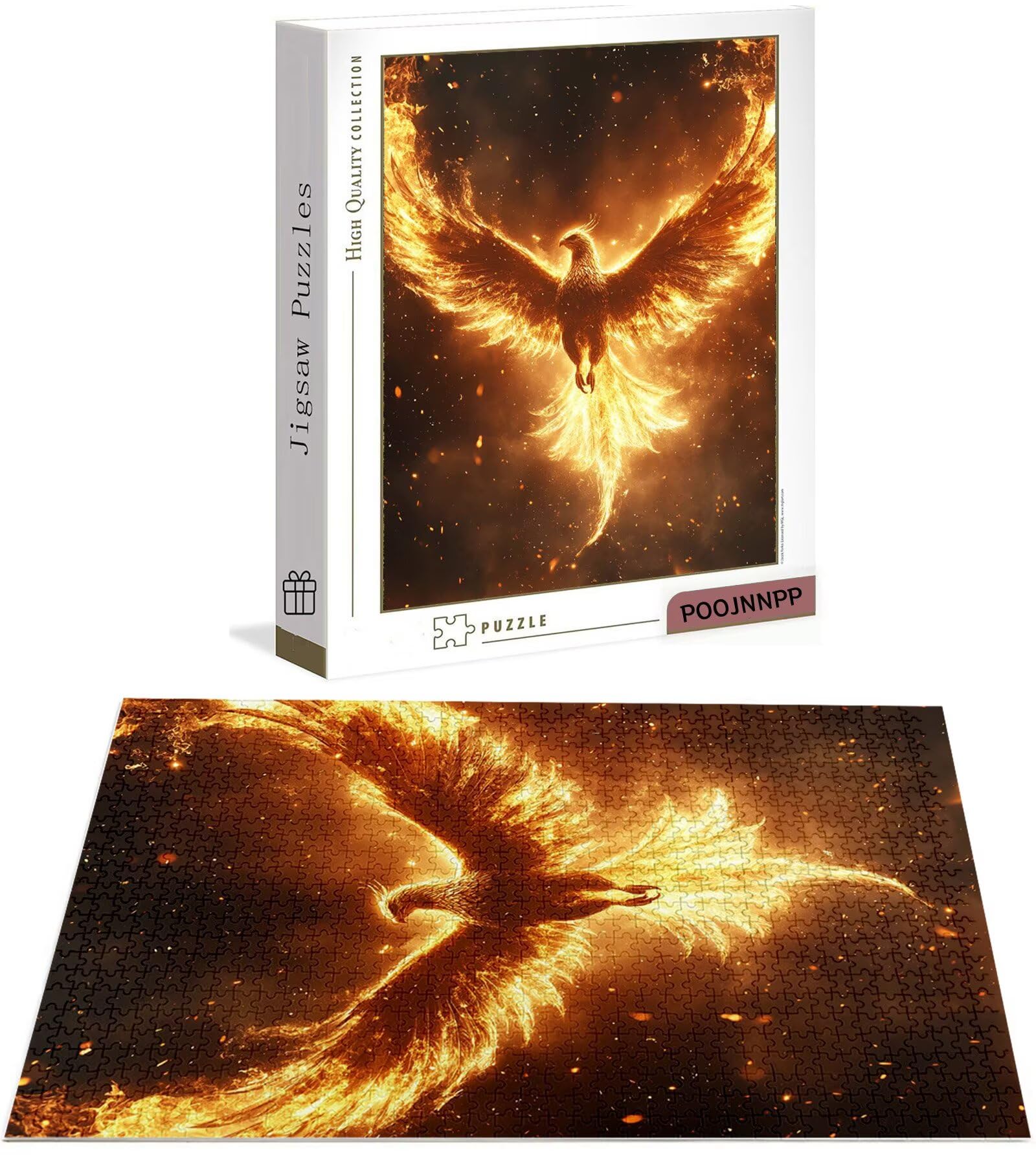 Puzzle 1500 elementów dla dorosłych zwierzę, puzzle 1500 elementów idealnie zagnieżdżonych liter z tyłu, feniks gra edukacyjna wyzwanie policzek sztuka klasyczne puzzle, dla dorosłych i nastolatków