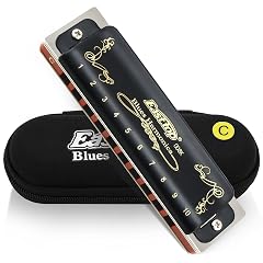 East top Harmonica Key of C 10 Holes 20 Tones 008K Mouth Organ with Black Cover Top Grade