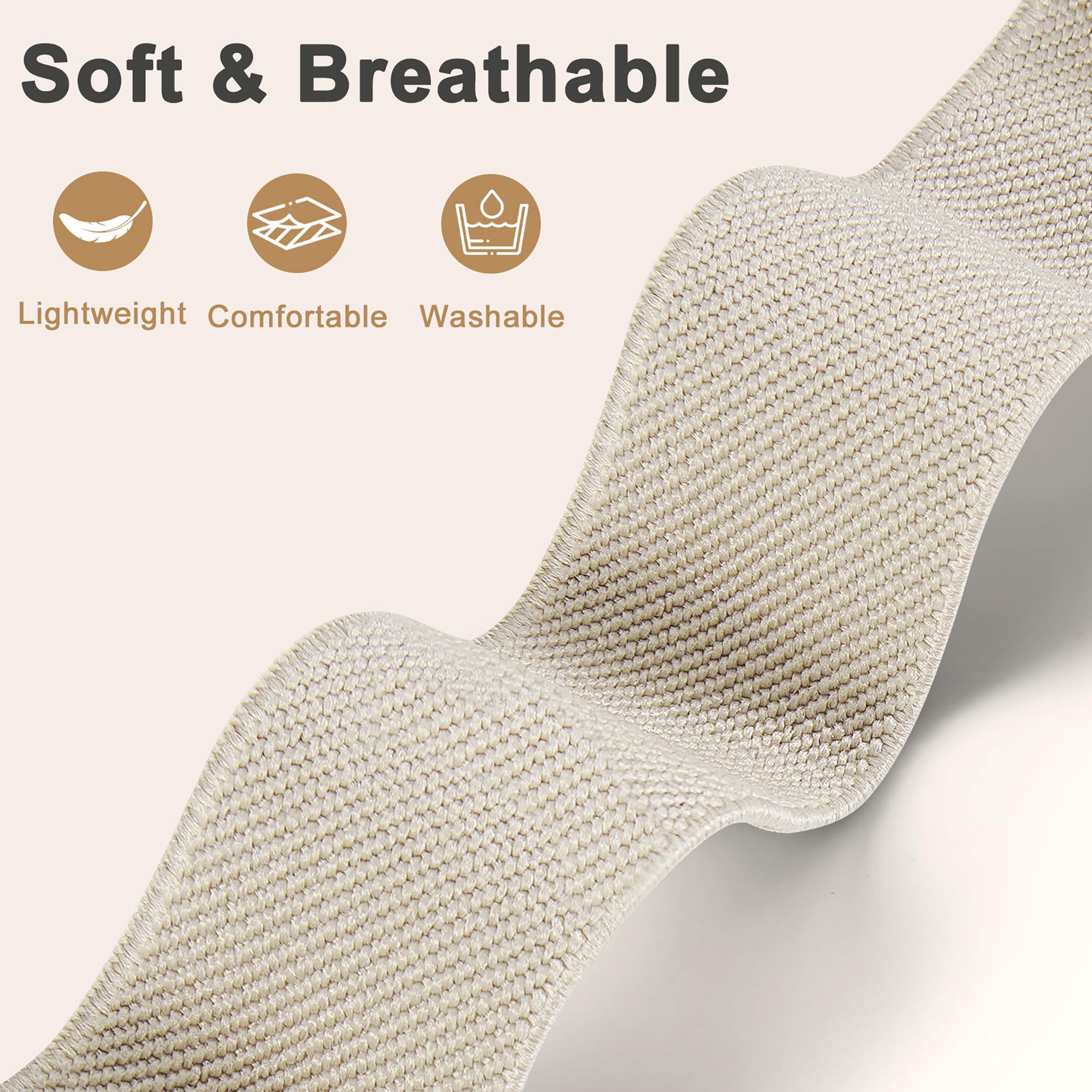 Laband 20mm Nylon Watch Straps for Garmin Vivoactive 6/5/3/3 Music/Forerunner165/55/645/245/570 42mm band, 5 Pack Soft Stretchy Fabric Adjustable Replacement Sport Straps for Venu/Venu Sq 2 Women Men - 2