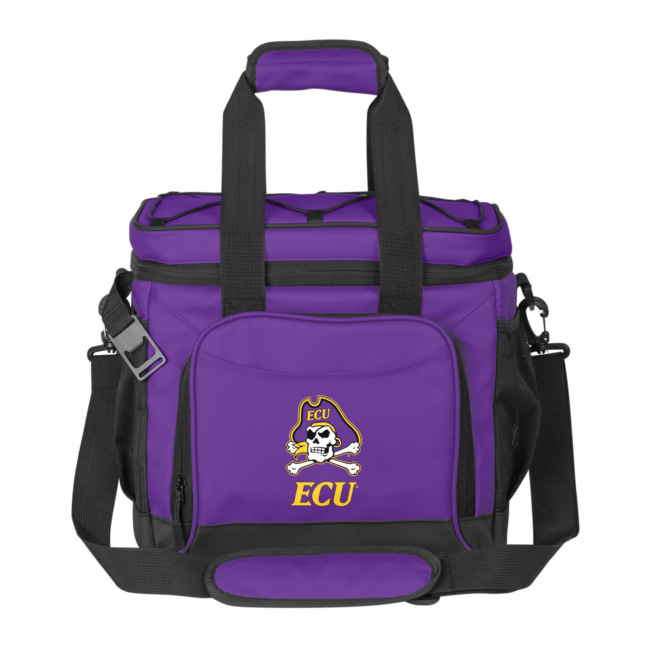 Logo Brands NCAA Flex -Can Cooler - Heat-Sealed Leak-Proof Lining, Stays Cold for Hours, Adjustable Shoulder Strap- Great for Tailgates & Picnics