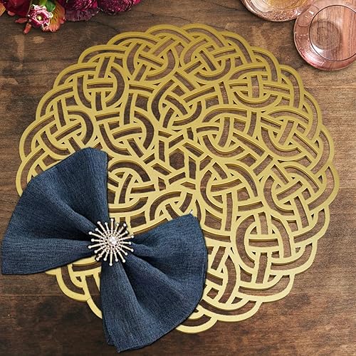 Miniatura 2 de Juego de 2 manteles individuales de madera tallados para comedor, mesa de café, resistentes a los arañazos, a las manchas de calor, decoración de