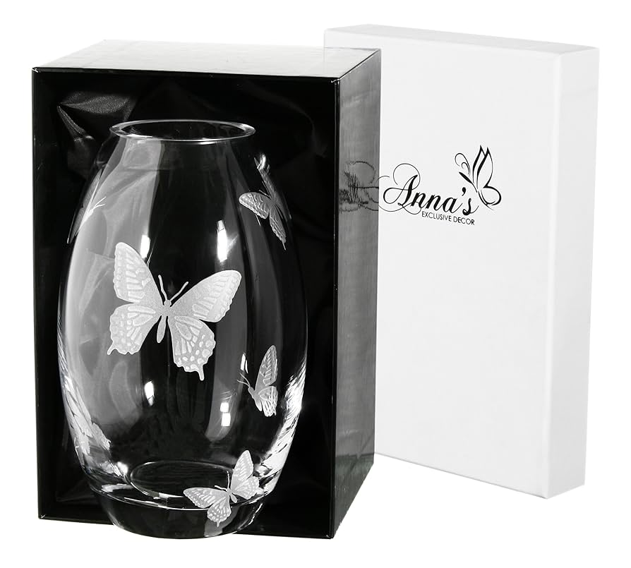 作品)サンドブラストもみじ模様のガラス花瓶 約20cm 作品)サンドブラストもみじ模様のガラス花瓶 約20cm 作品