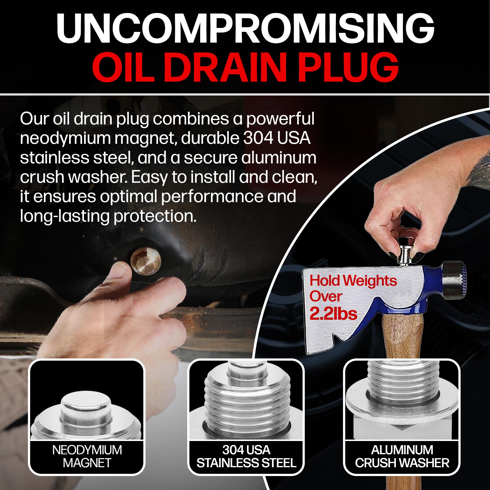 Votex - Magnetic Oil Drain Plug fits Kawasaki EX650