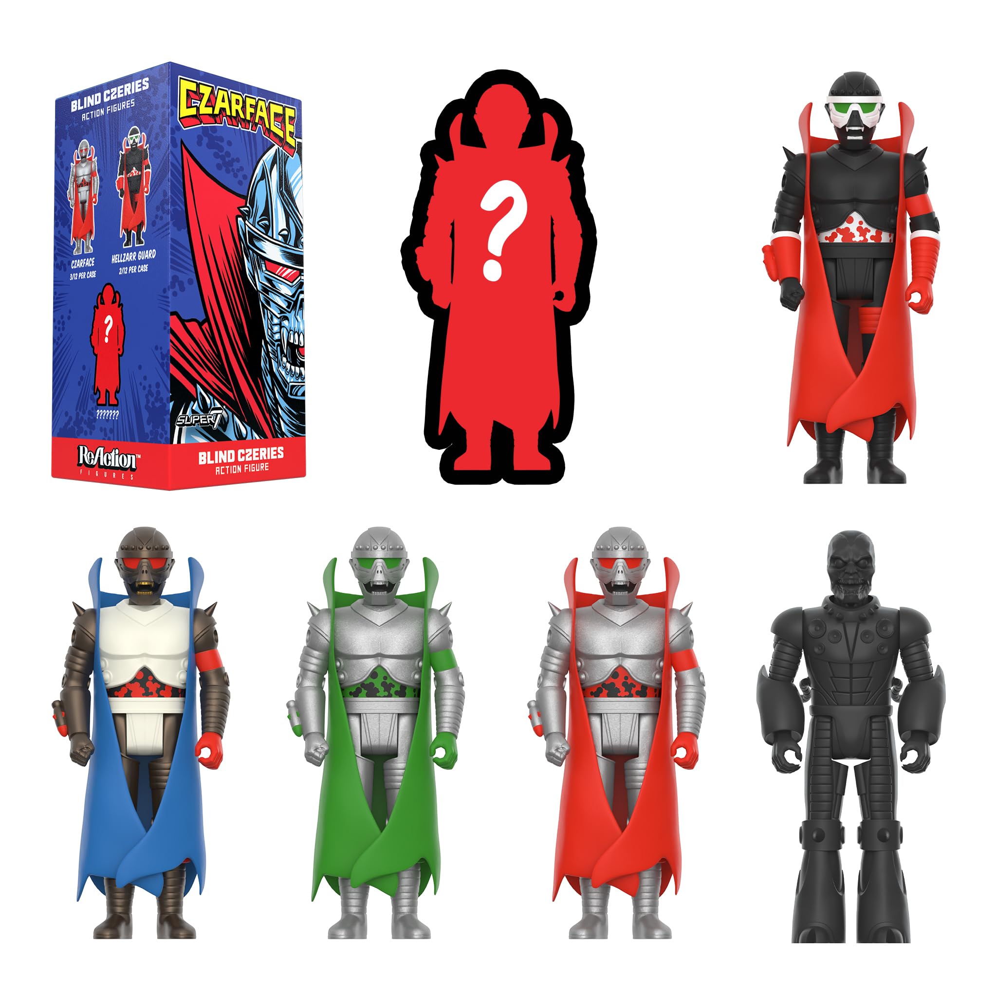 Amazon.com: Super7 Czarface Blind Box Flat Reaction Figures - (12