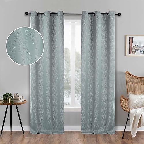 Miniatura 2 de Superior Cortinas opacas, cortinas clásicas y modernas con bloqueo de luz, decoración de ventana para dormitorio, sala de estar, oscurecimiento