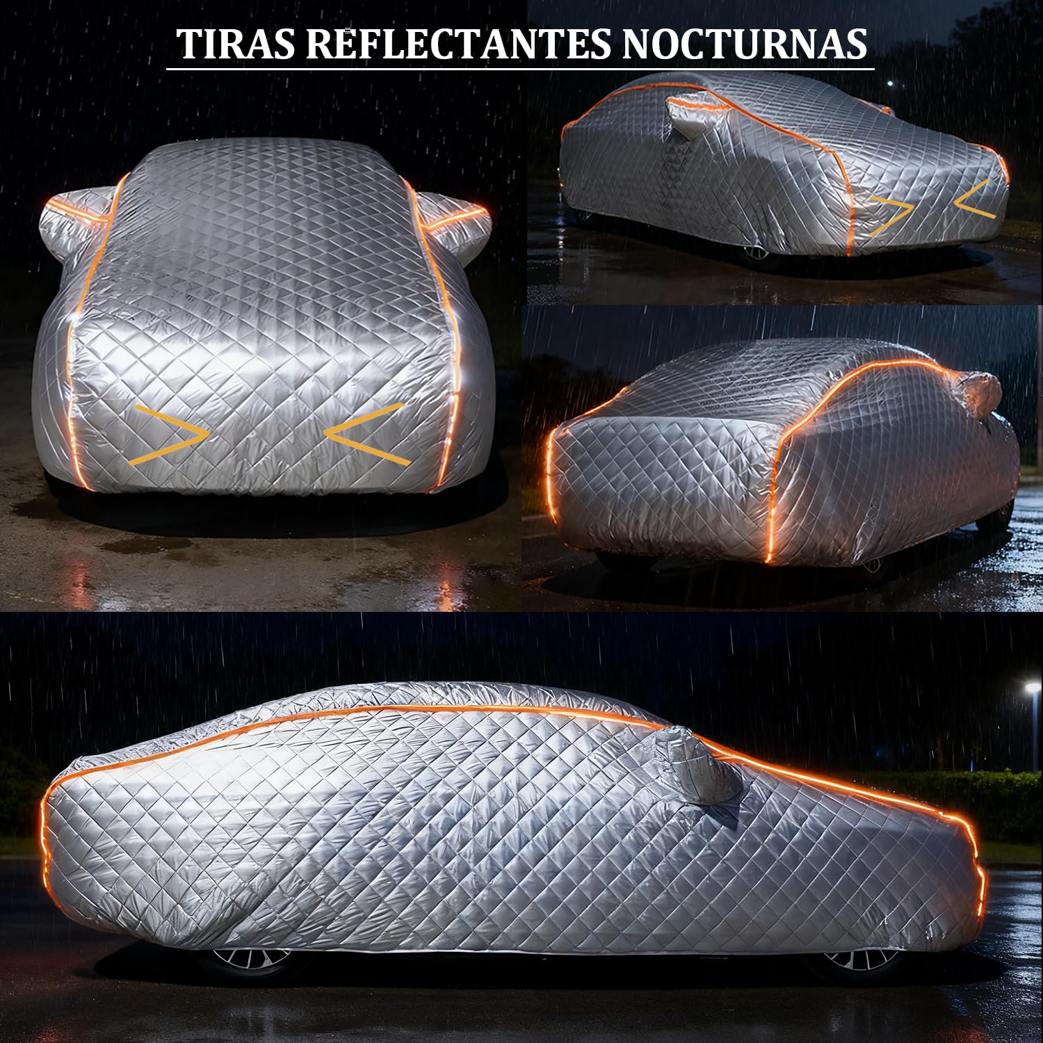 Funda Coche Antigranizo para Kia XCeed (2019-2026) Espesado de 7 Capas, Forro Suave, Transpirable, Antiviento, Impermeable, Tejido Oxford, Anti-UV, 4 Estaciones