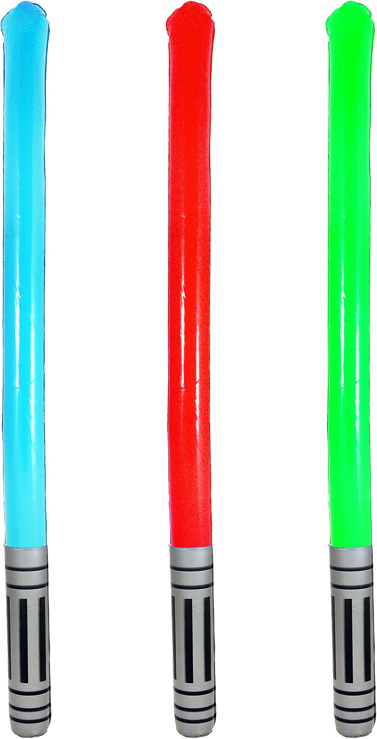 BLOW UP INFLATABLE STAR LIGHT SABER PACK OF 3 WARS TOY FAVOR BOY BIRTHDAY PARTY BAG FILLER