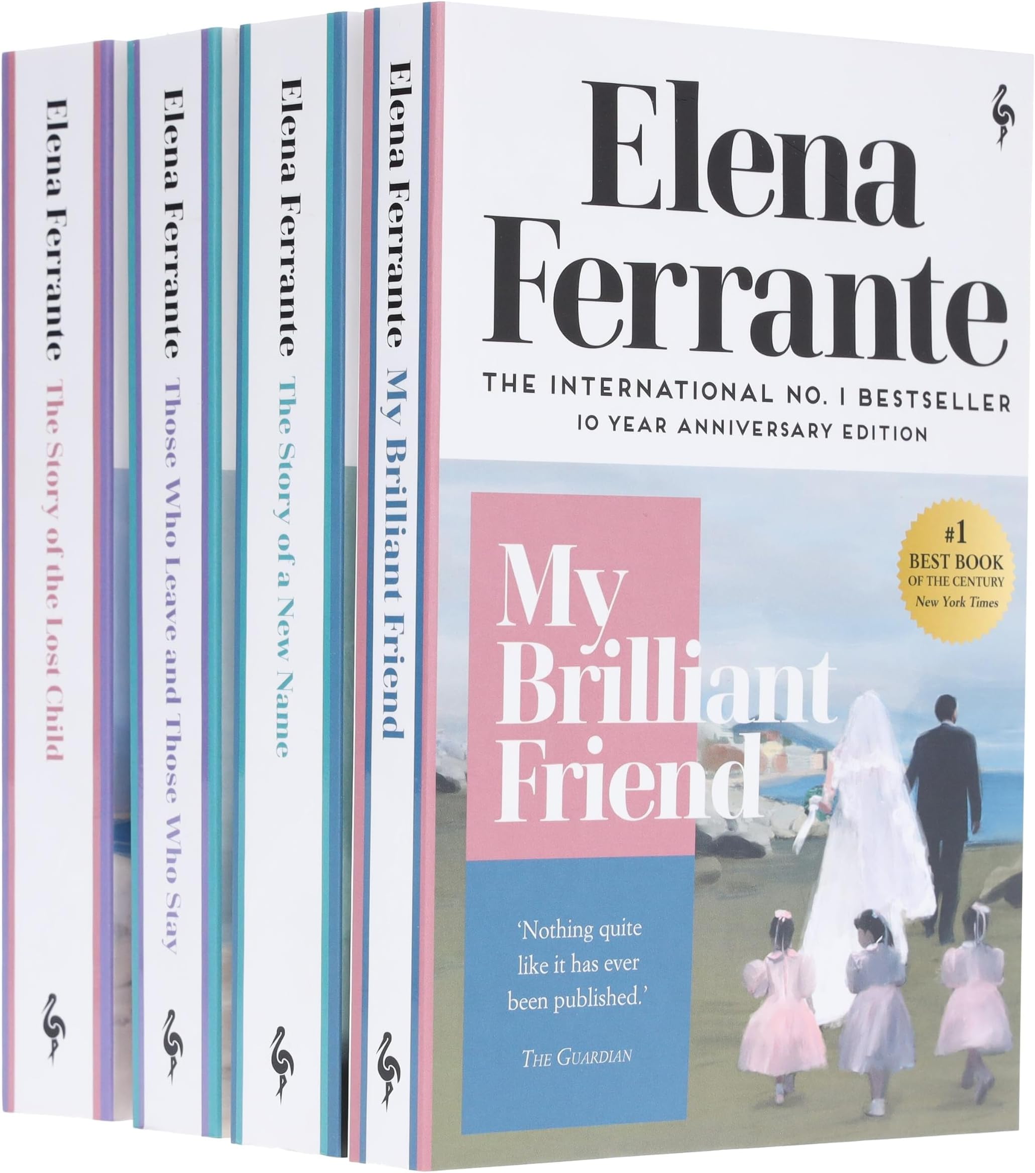 Neapolitan Novels Series Elena Ferrante Collection 4 Books Bundle (My Brilliant Friend, The Story of a New Name, Those Who Leave and Those Who Stay, Story of the Lost Child)