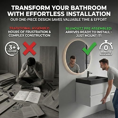 Miniatura 3 de Alice - Tocador de baño montado en la pared de 30 pulgadas, gabinete moderno flotante con fregadero, totalmente montado, no requiere montaje,