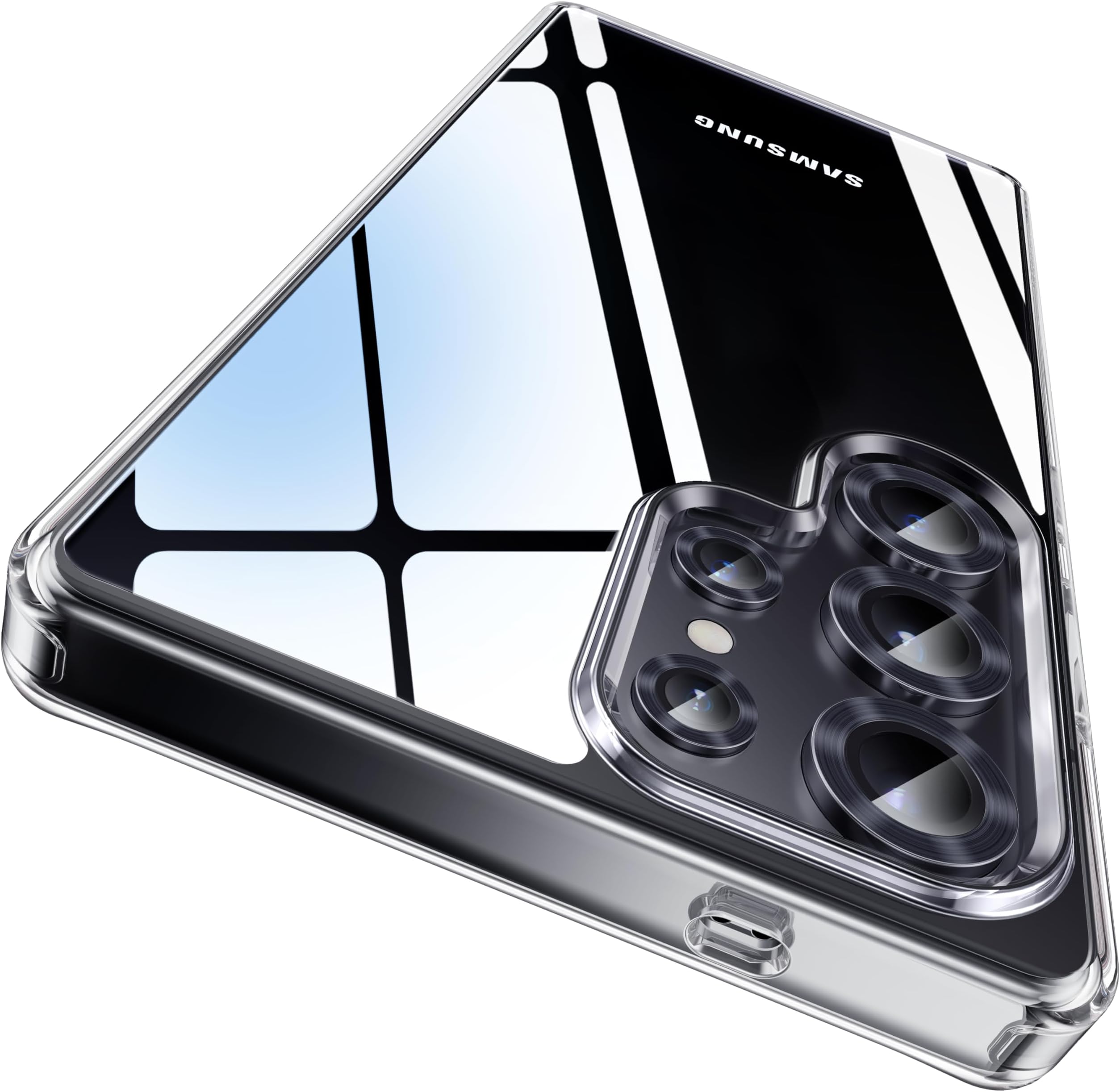 CASEKOO Crystal Clear for Samsung S25 Ultra Case [TOP1 Anti-Yellowing] [Military Grade Protection] Shockproof Protective Phone Case Transparent Thin Slim Cover for Samsung Galaxy S25 Ultra - Clear