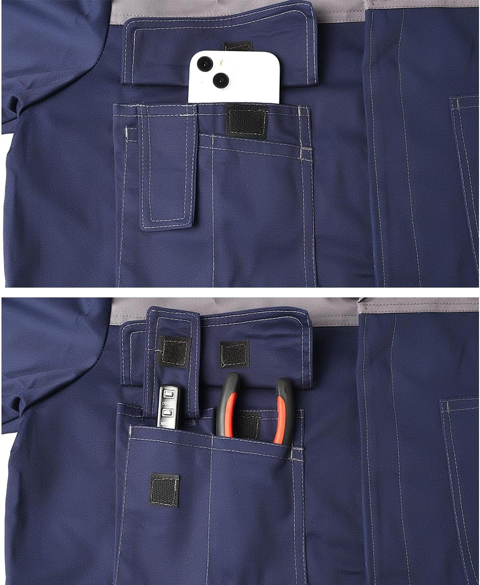 Mens Laboratory Coat DIY Workshop Long Jacket Warehouse Workwear Overcoat Adult Lab Coat - Image 6