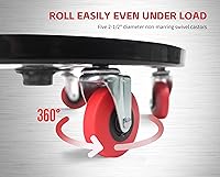 Vista 5 de MaxWorks 80771 Pneumatic Roller Seat/Creeper with Adjustable Height - 300 lb Capacity