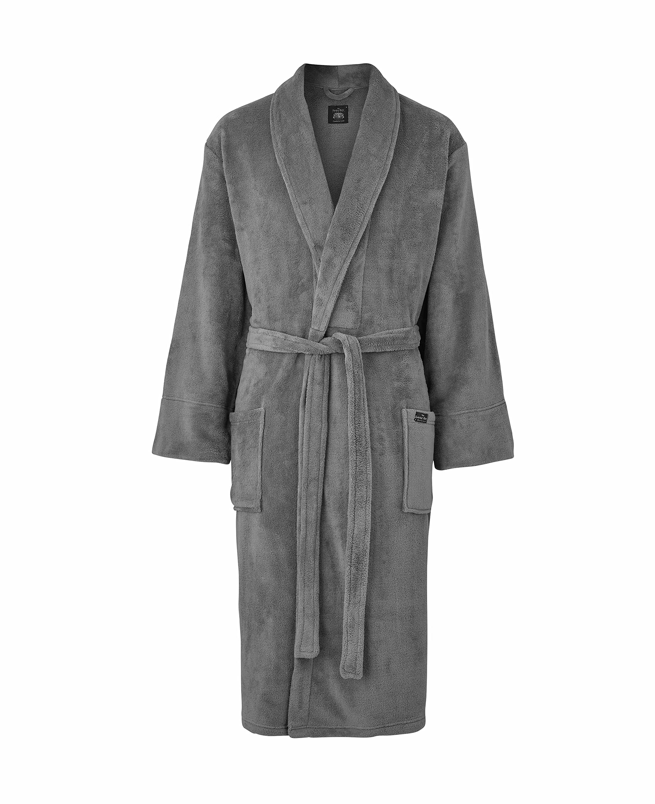 THE SAVILE ROW COMPANY LONDON Men's Lightweight Super Soft Warm Fleece Dressing Gown — view 14