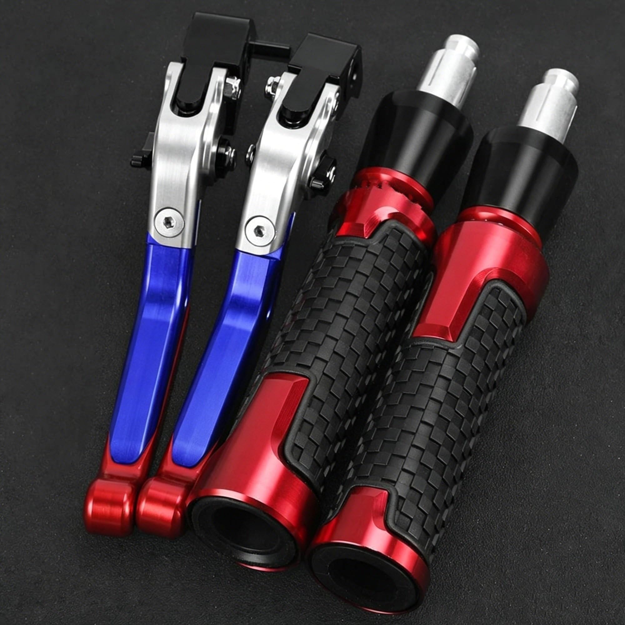 YZXOOP Clutch Levers Motorcycle Brake Clutch Lever Handlebar Grips for Loncin for Voge RR525 RR 525 Replacement Kit with Handle Bar End Motorbike Handlebar Brake Lever