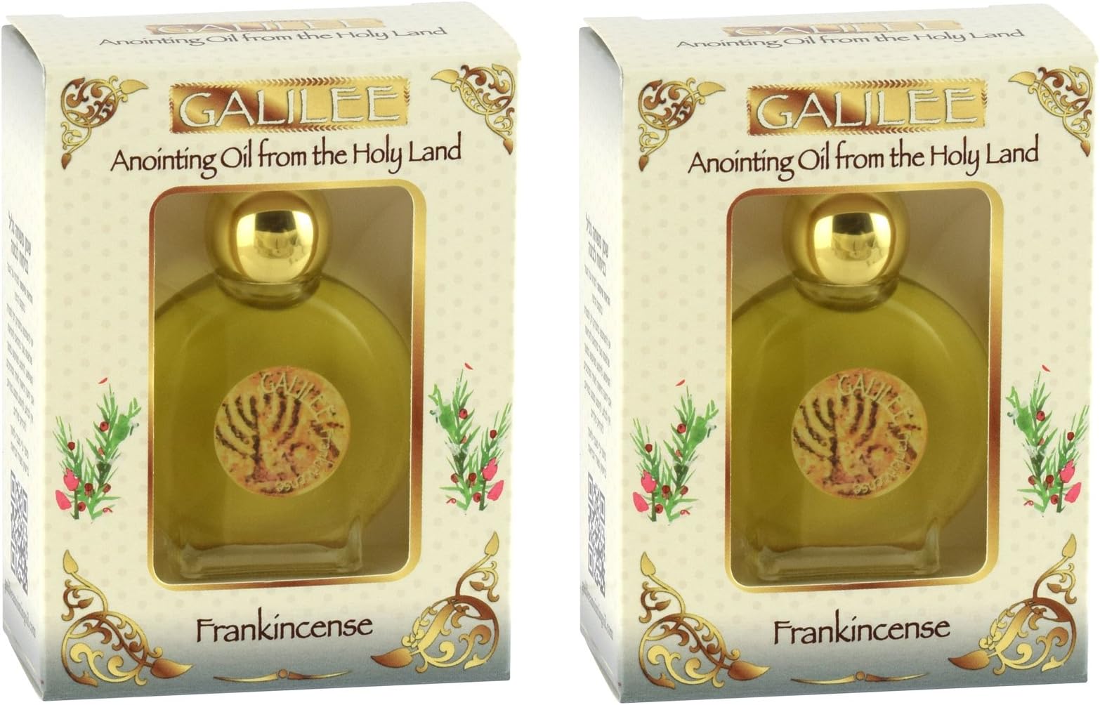 (2 Pack) Galilee Anointing Oil - Frankincense 12ml (0.4 fl.oz.)