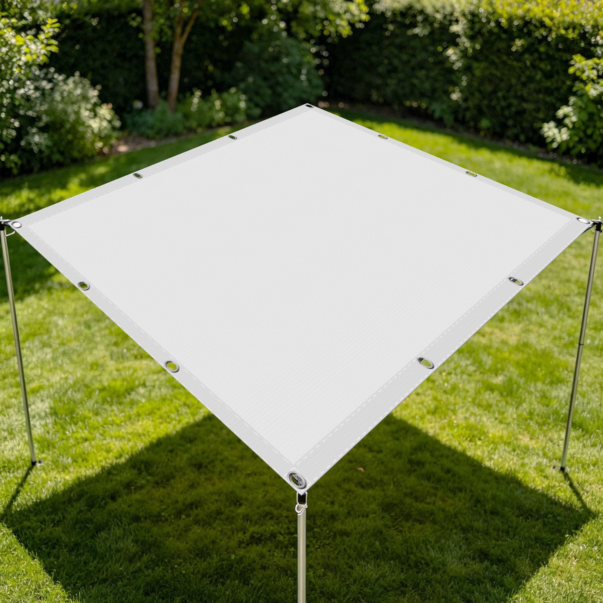 Voile d'ombrage rectangulaire 4.5x7m imperméable auvent extérieur de jardin