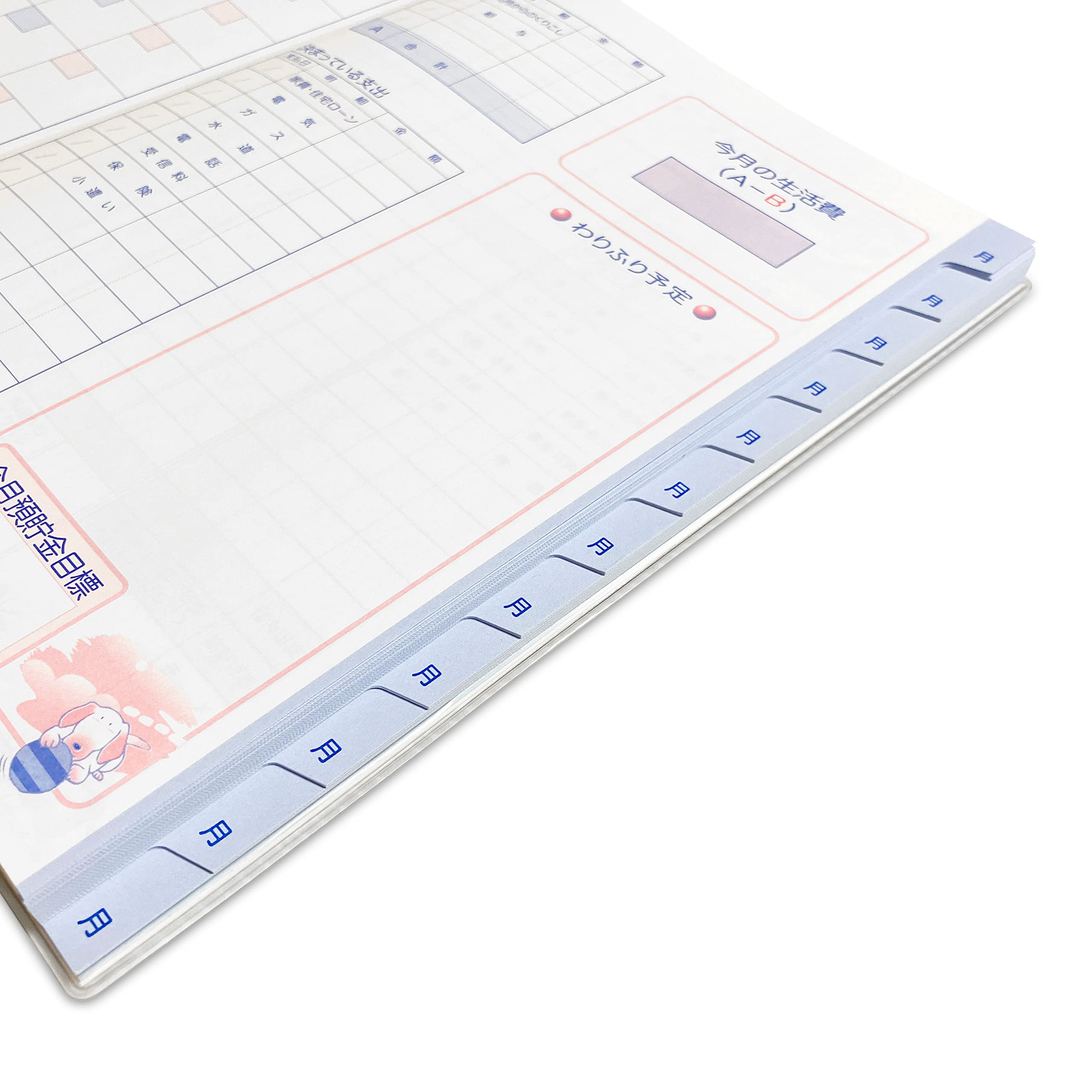 Amazon.co.jp: エイチ・エス 見出し家計簿 インデックス 家計簿 PVC